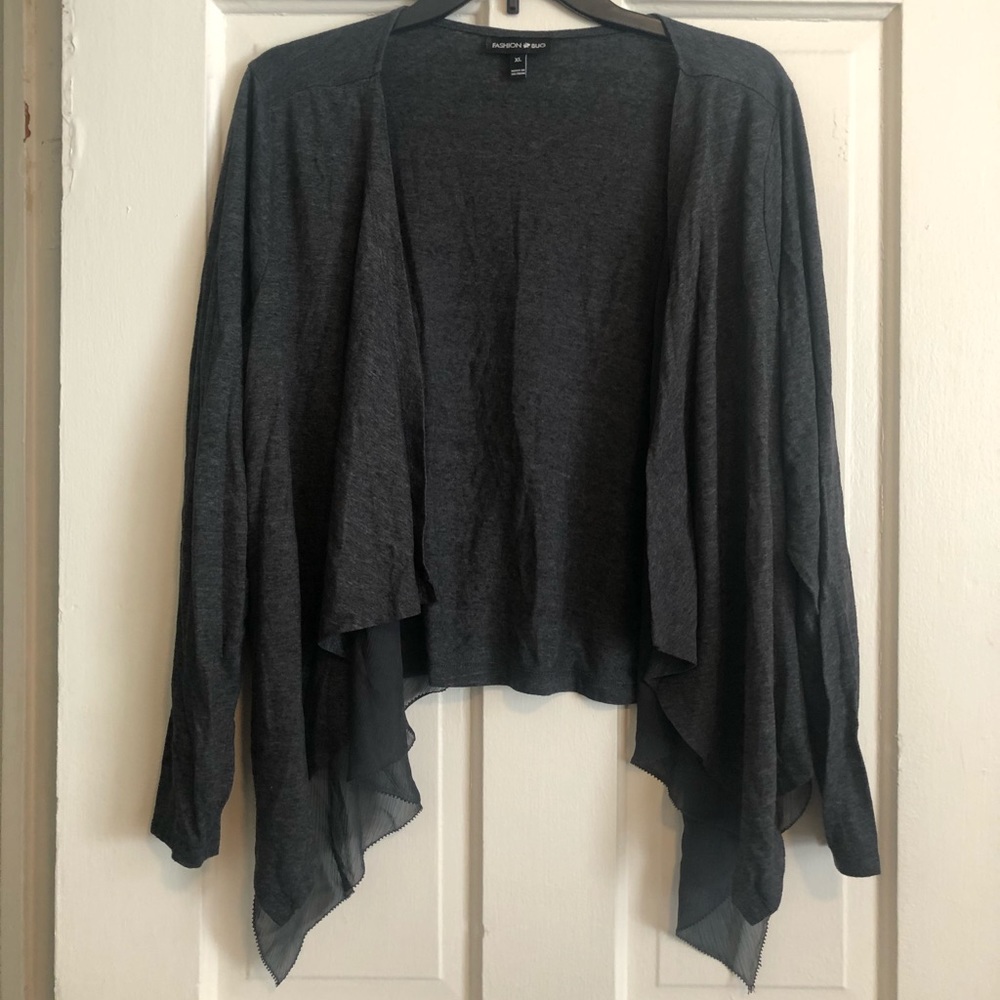 Grey Fashion Bug layered sweater